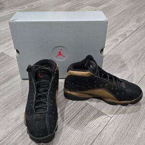 Nike AIR JORDAN 13 RETRO Black / Olive Basketball Shoes 11 Sneakers 414571 006